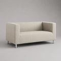 Divano 2 posti in poliestere beige con braccioli, 152 ¡Á 78 ¡Á 75 cm